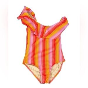 Shoshanna Asymmetrical Neck Swimsuit